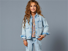 Kids ONLY light blue denim dad straight star jeans